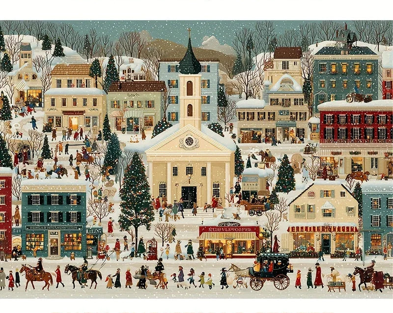 Puzzle 1000 Pieces Village De Noël 