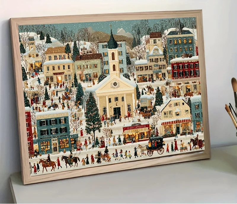 Puzzle 1000 Pièces - Village De Noël (38x26cm)
