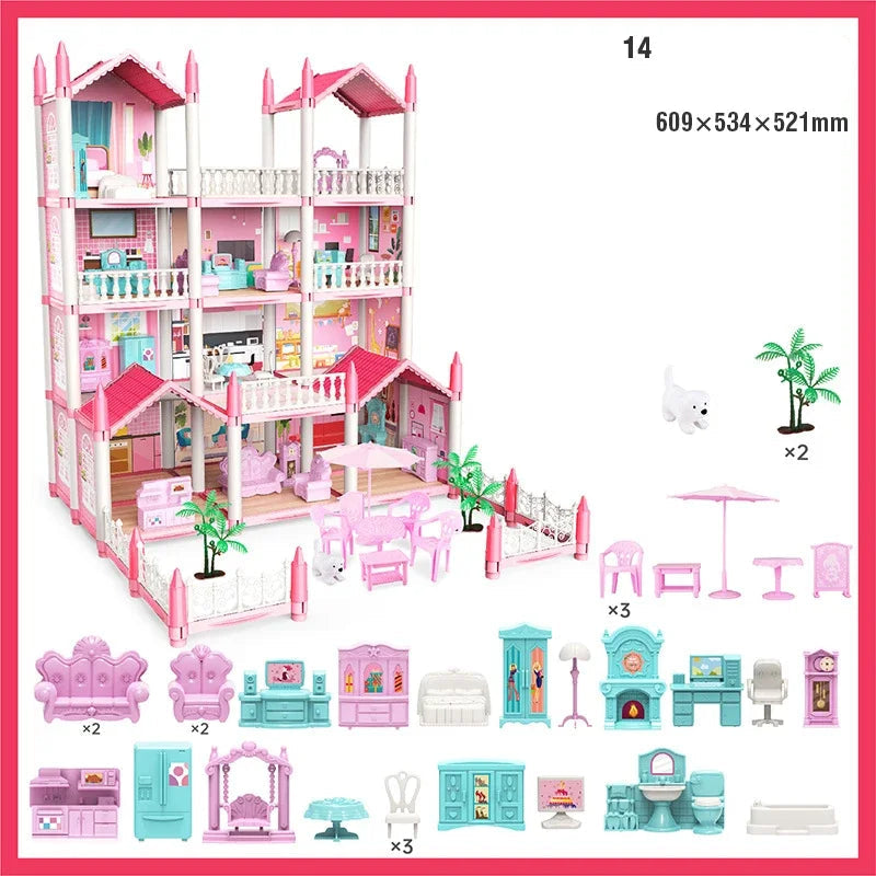 Maison De poupée Rose