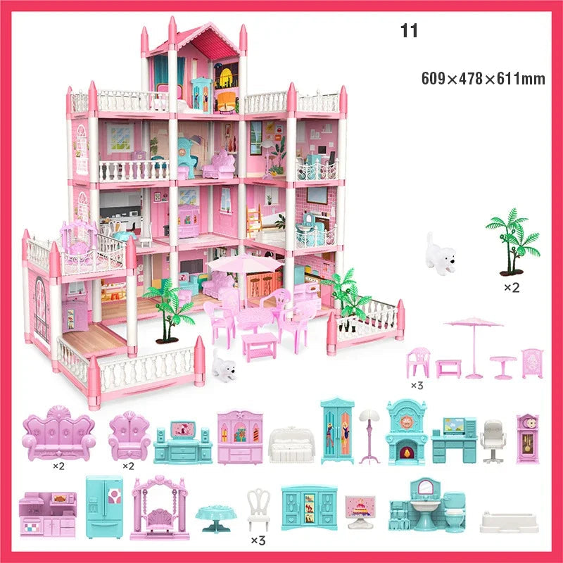 Maison De poupée Rose