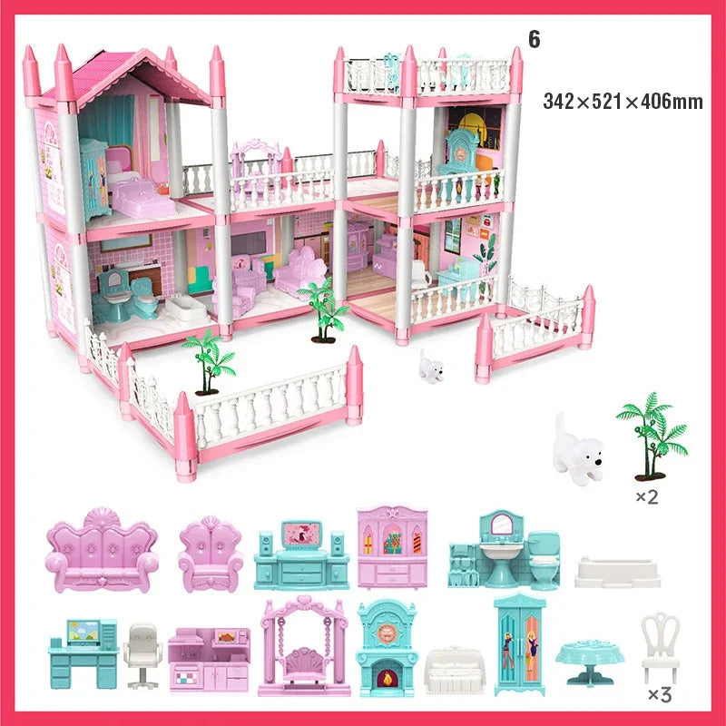 Maison De poupée Rose