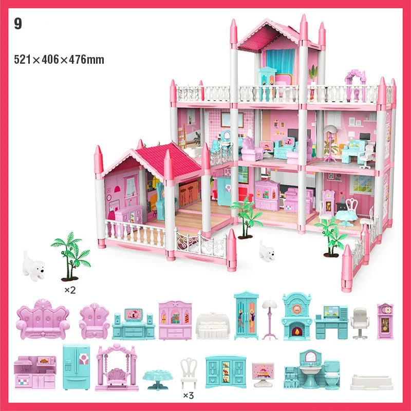 Maison De poupée Rose